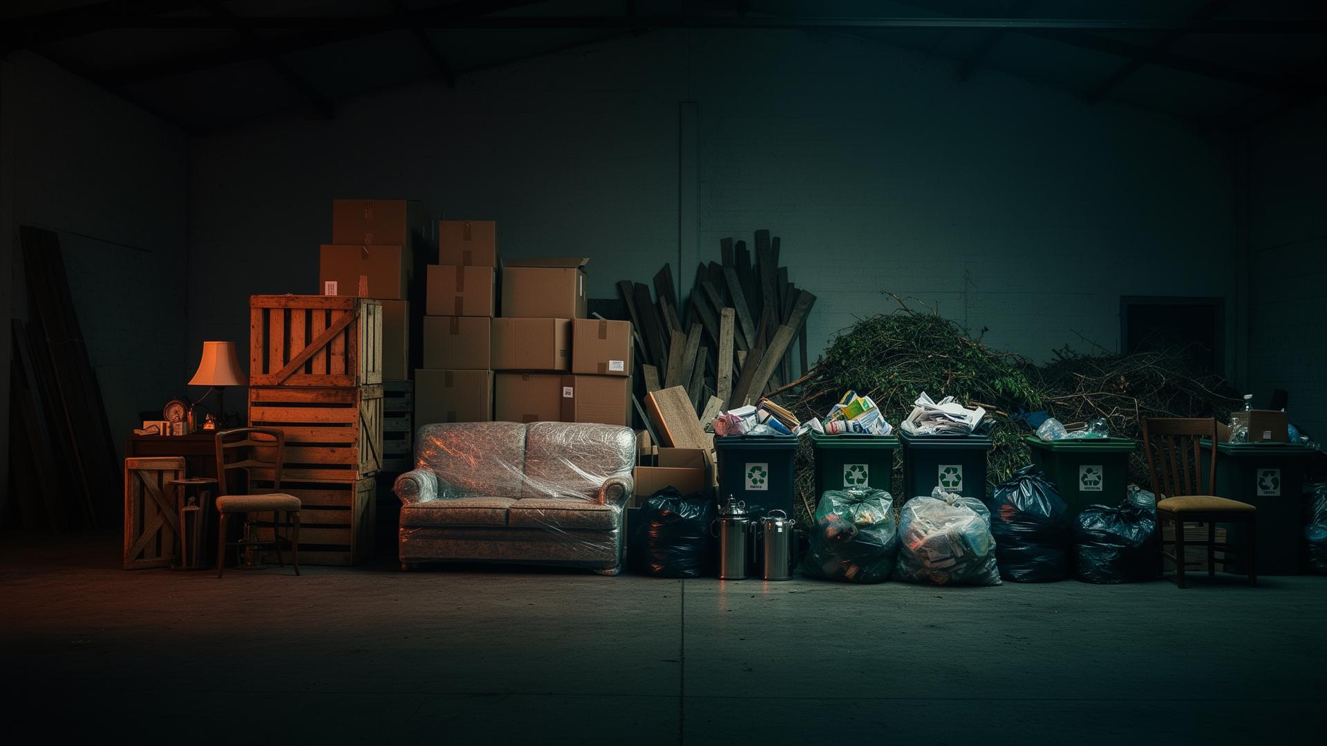 House clearance, rubbish removal and recycling work by SK House Clearance and Rubbish Removal in Ayrshire