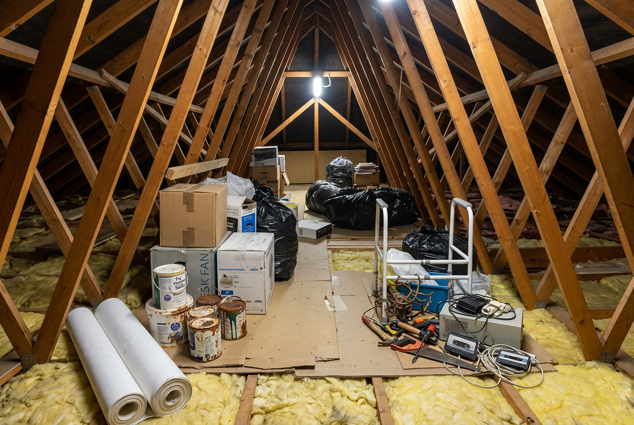Loft Clearance in Ayrshire by SK House Clearance and Rubbish Removal