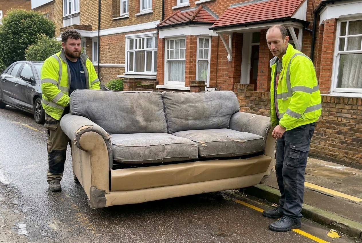 Sofa Removal in Ayrshire by SK House Clearance and Rubbish Removal